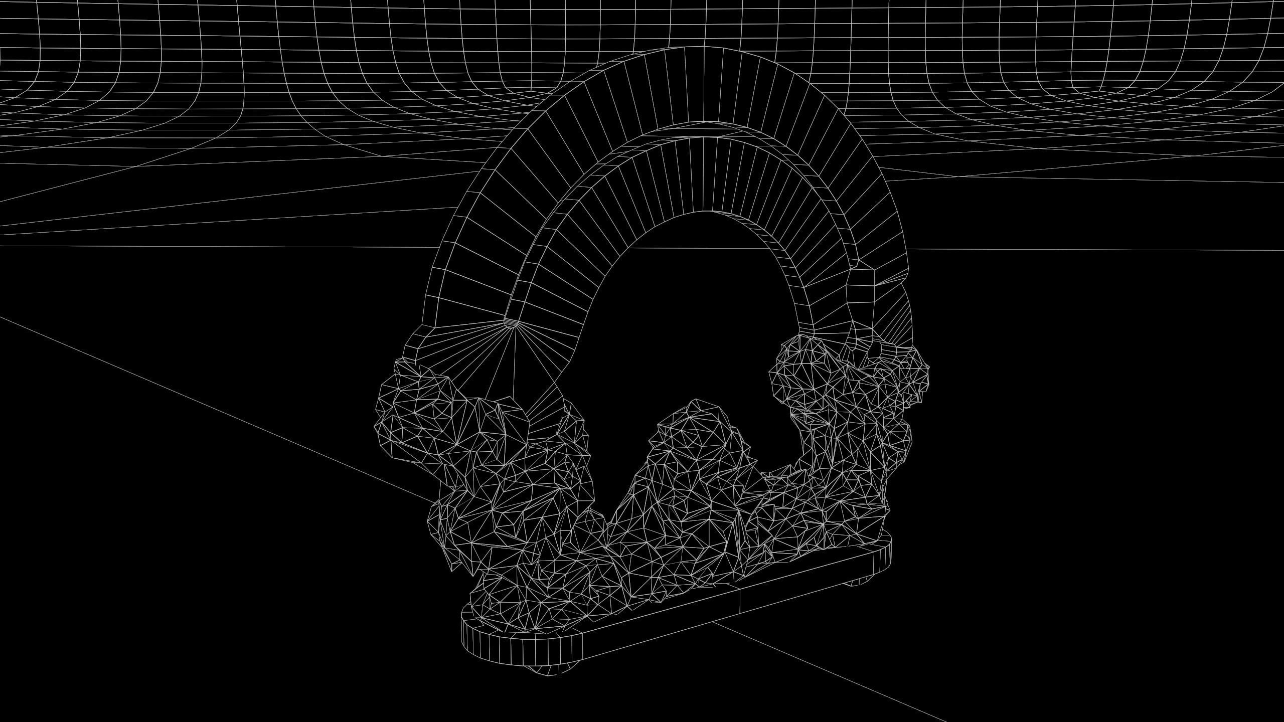 3D Antique Chinese Jade Statue Carved Low-poly 3D model_8