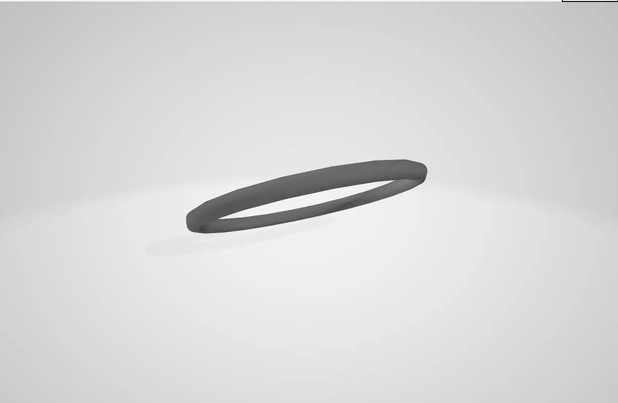 Circle obj ring Free low-poly 3D model_0