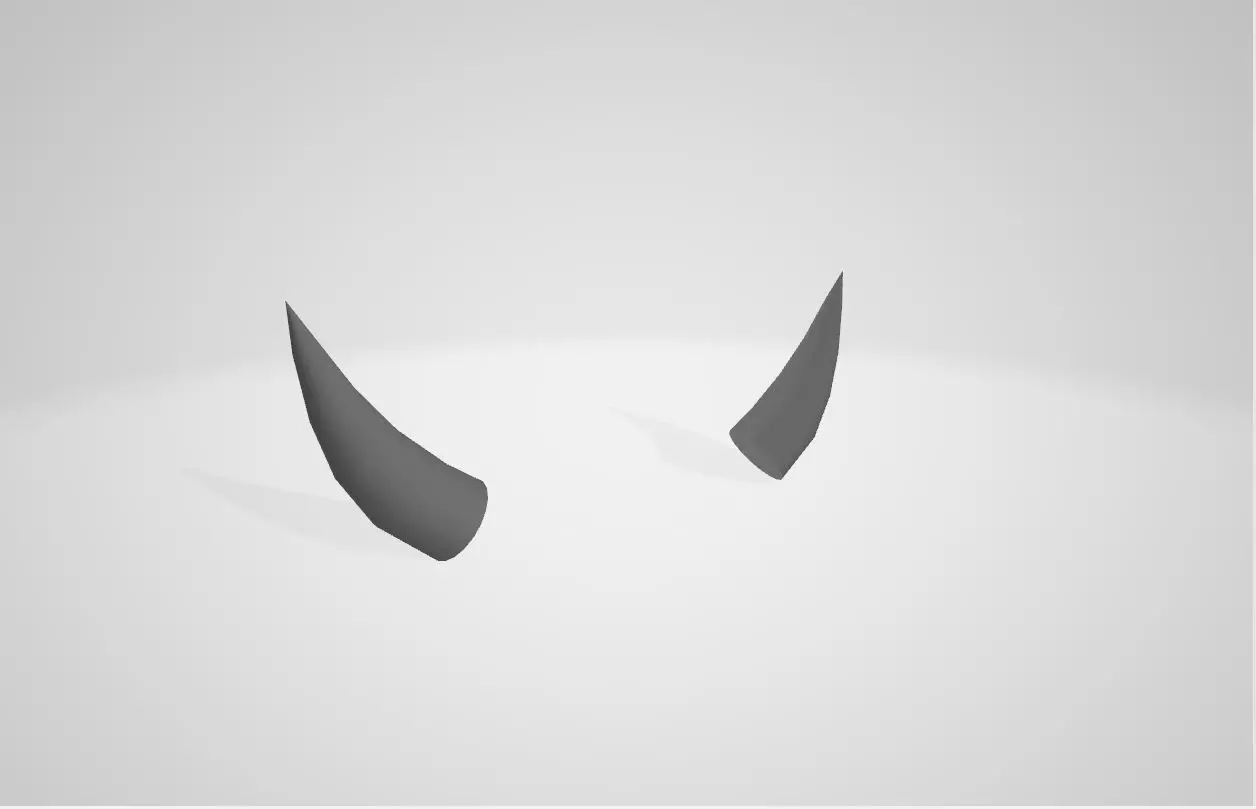 horns obj pair of Free low-poly 3D model