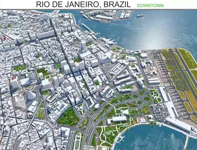 Rio De Janeiro Downtown in Brazil
