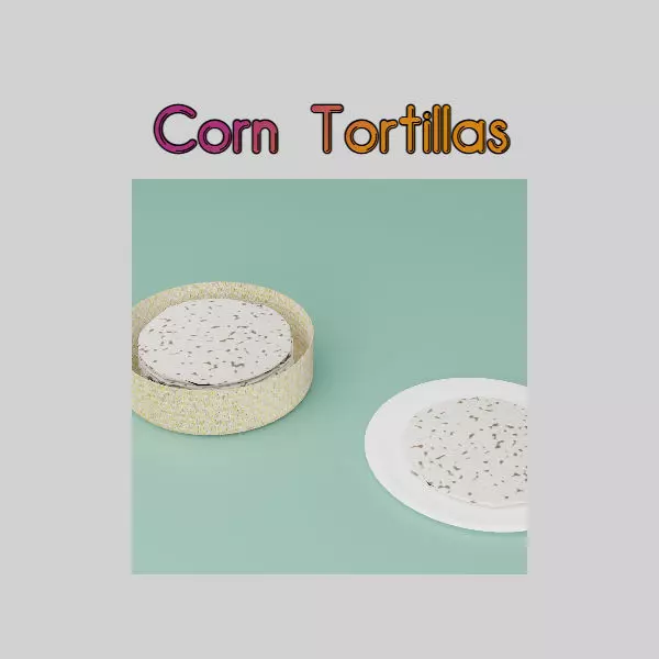 Honduran Corn Tortillas Low-poly 3D model_0