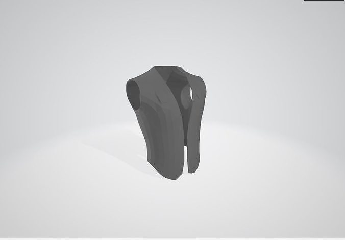 fotuya obj vest Free low-poly 3D model