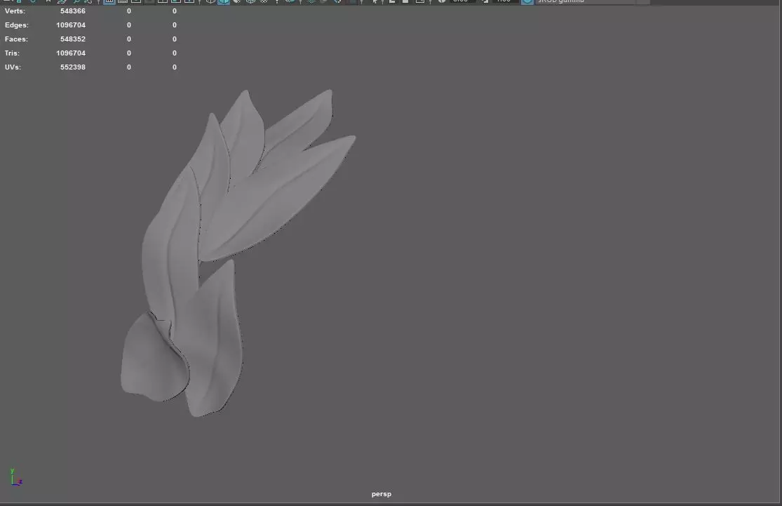 leave obj leaf 3D model_0