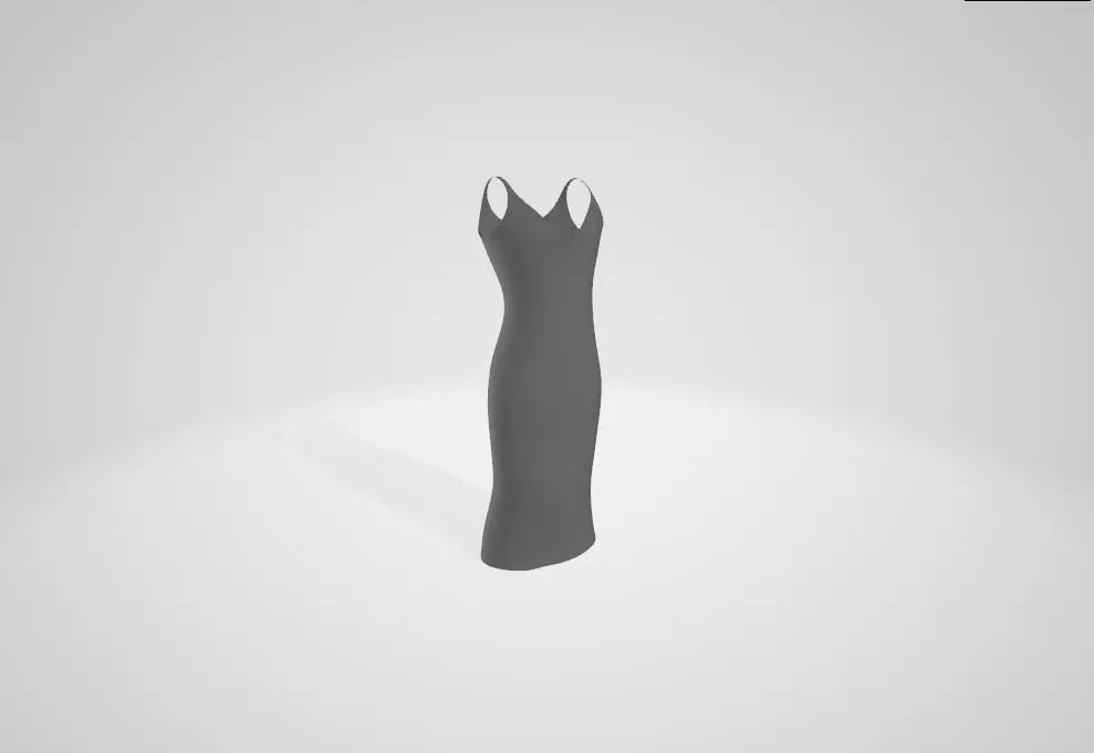 NIGHTTY obj dress Free low-poly 3D model