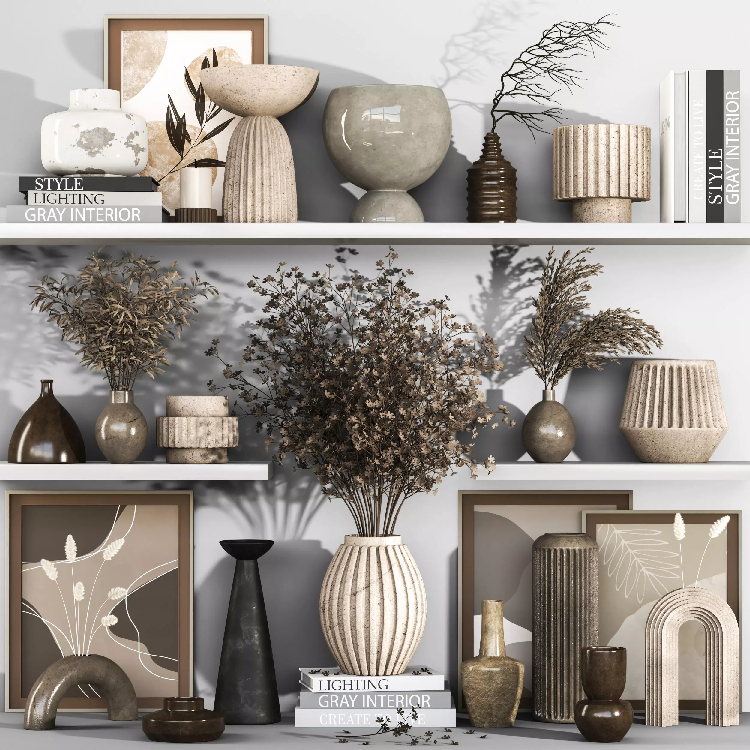 Decorative set 013 3D model