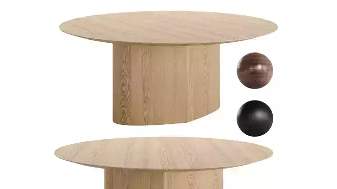 Monoplauto Round Table by Miniforms 3D model