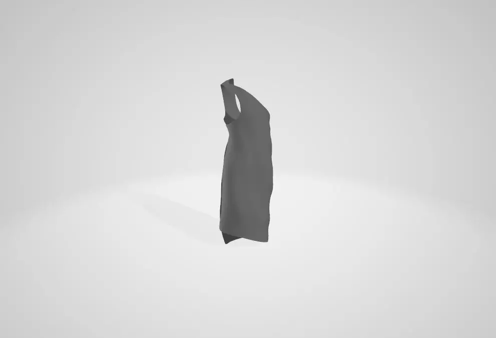 old dress obj Free 3D model