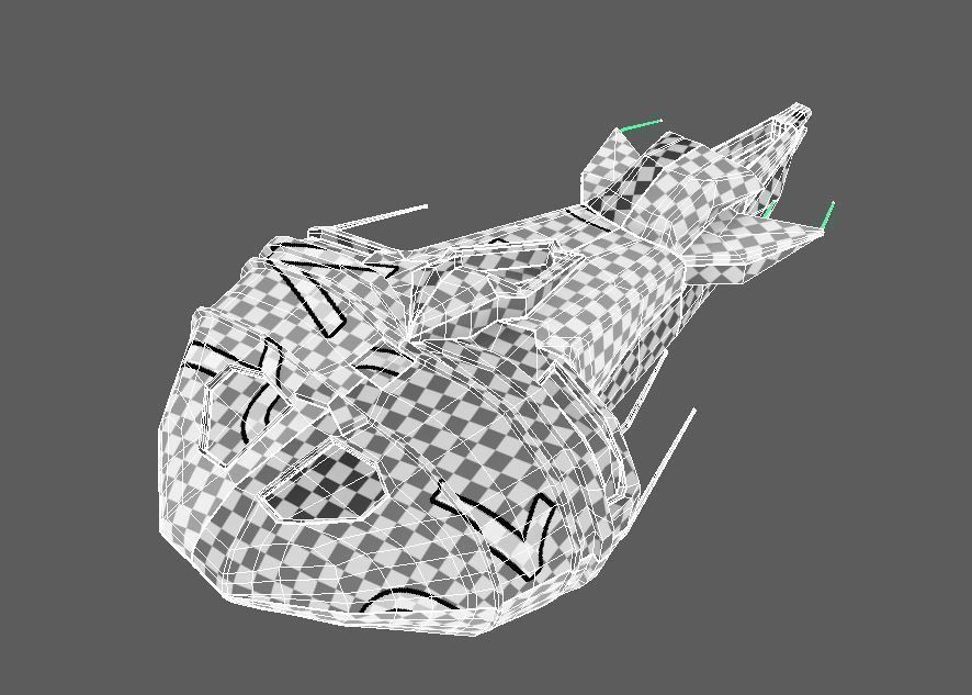 circle ship fbx Free low-poly 3D model_1