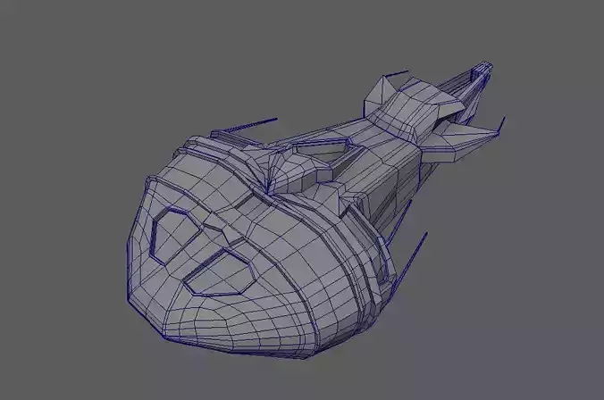 circle ship fbx