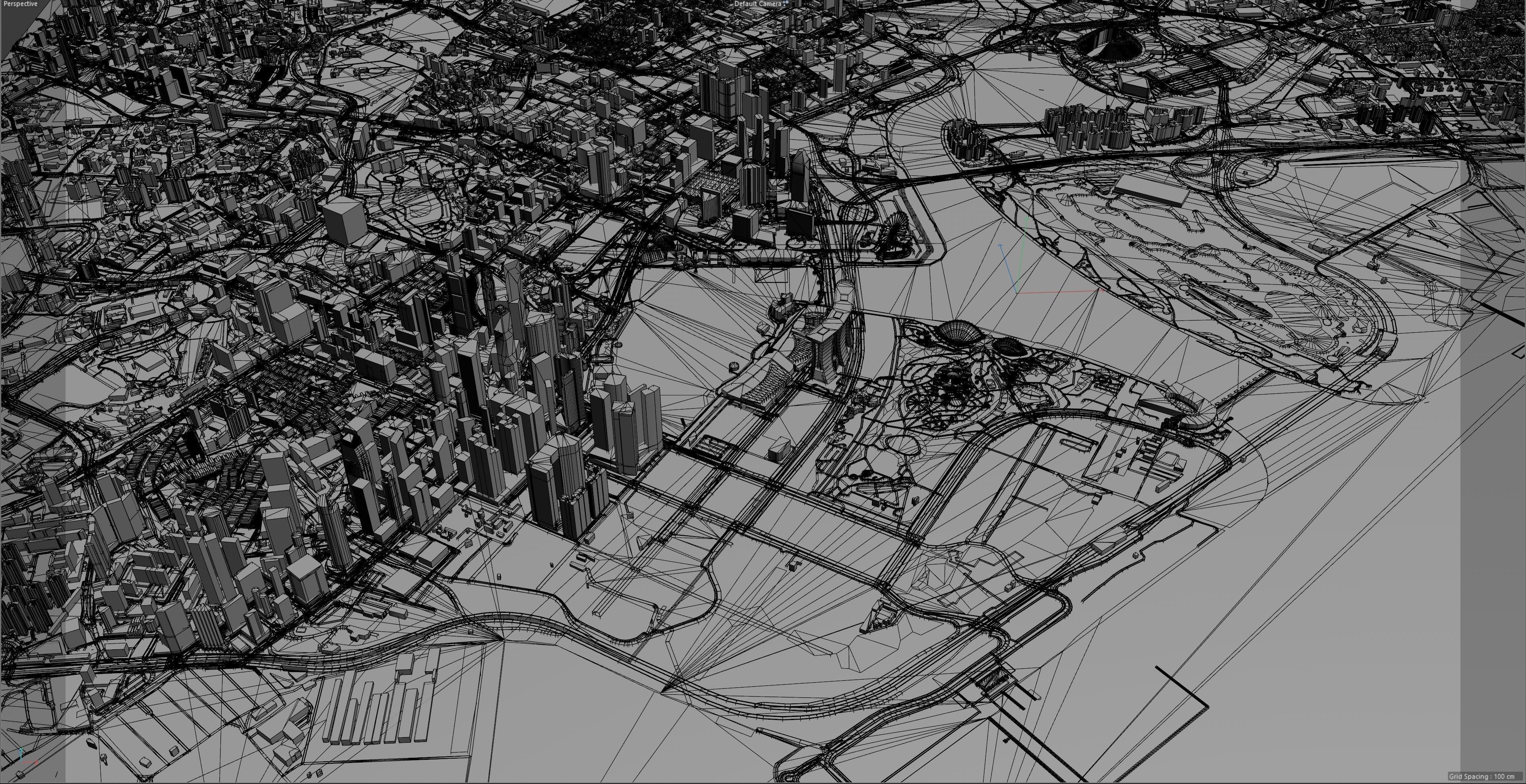 Singapore Downtown Low-poly 3D model_8