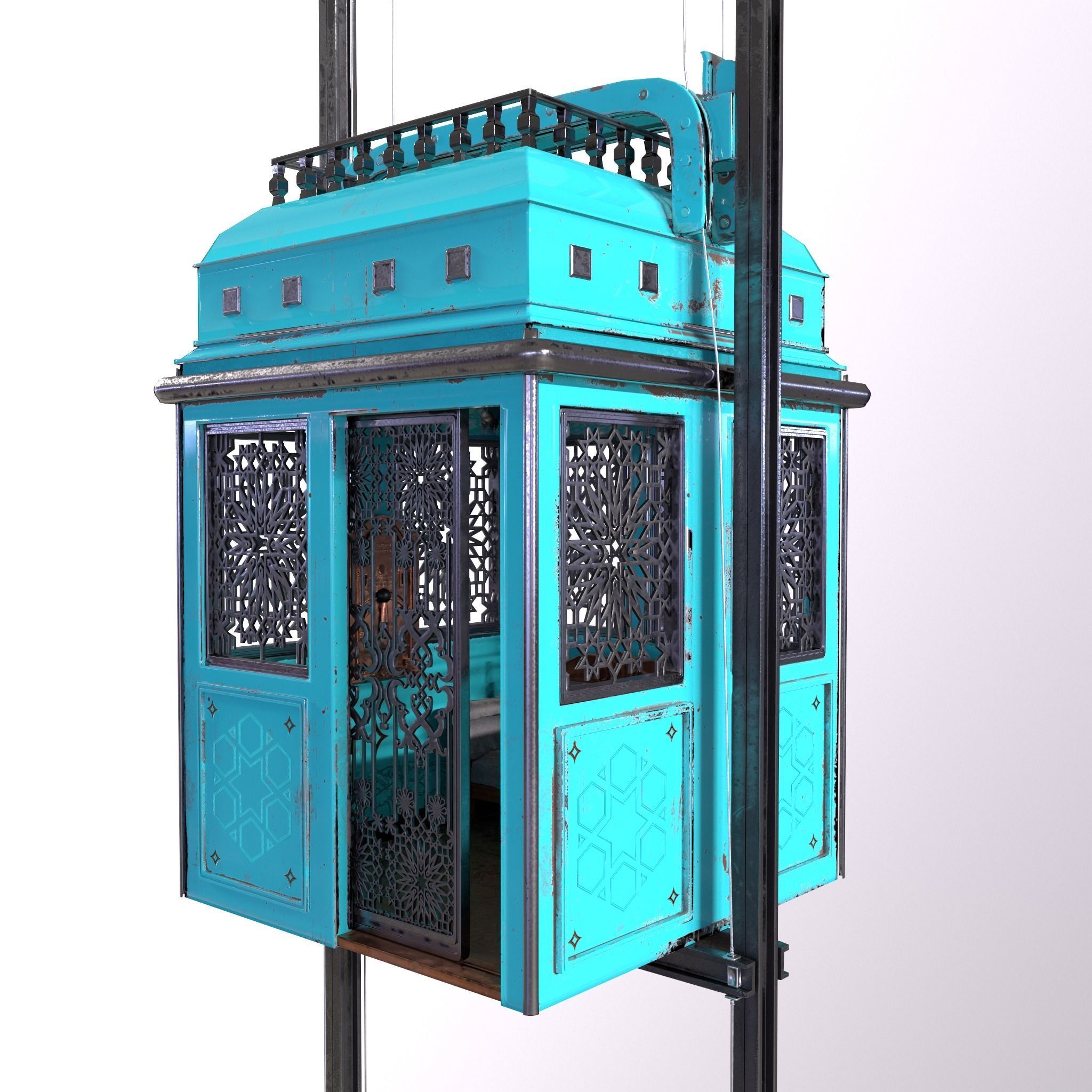 Elevator Vol 02 Old 3D model 3D model_8