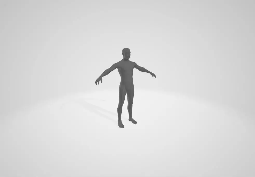 MaleBase Meshobj Free low-poly 3D model_0