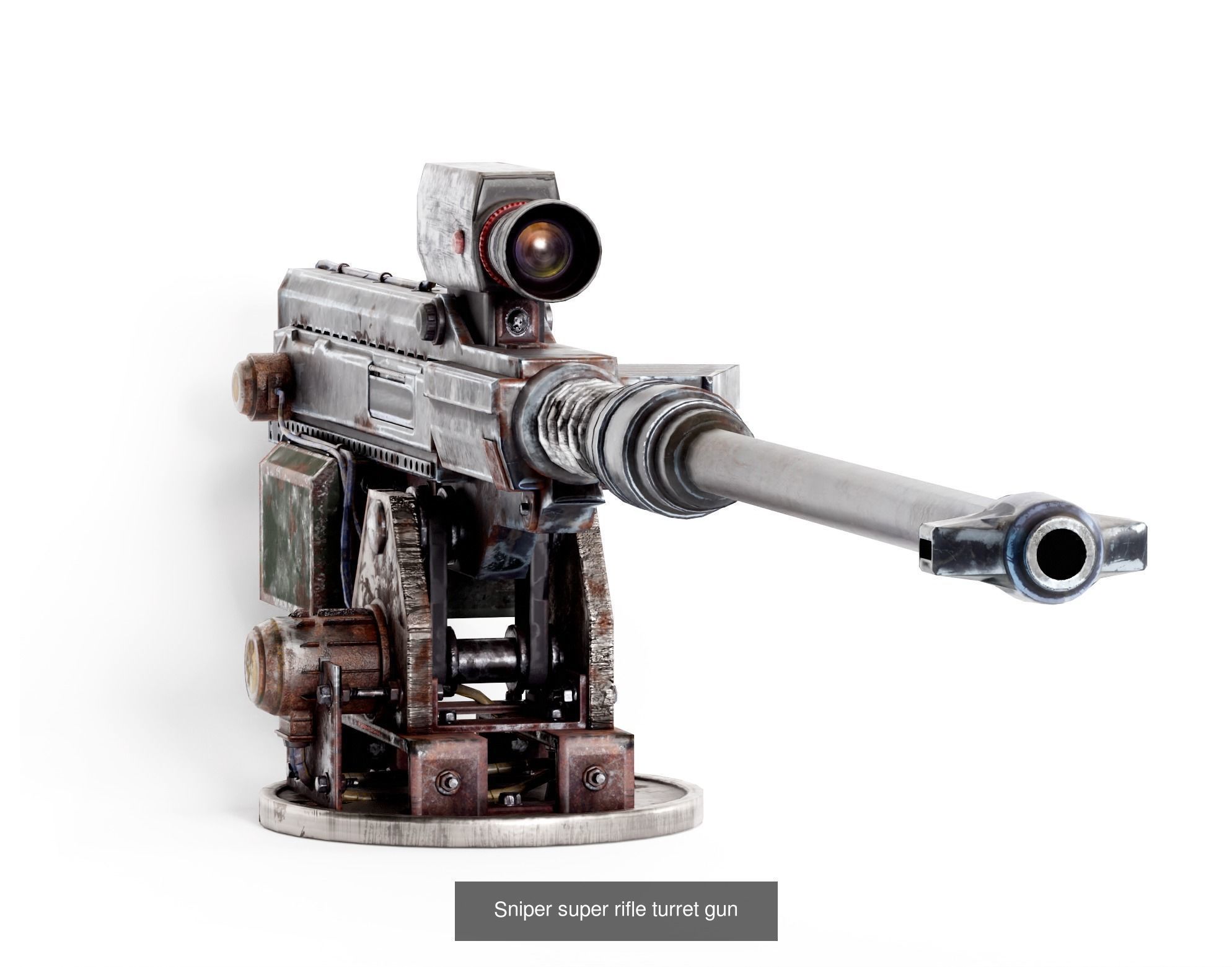 Postapocalypse gun da1 3D Model Collection_6