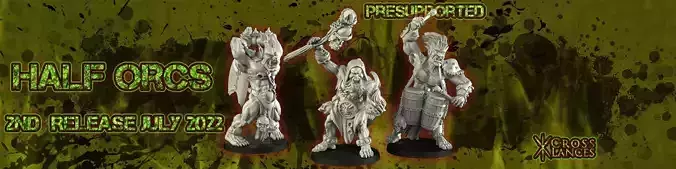 half-orc half - cross zombies 3D print model