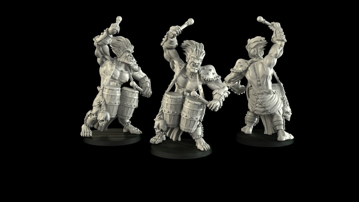 half-orc half - cross zombies 3D print model_4