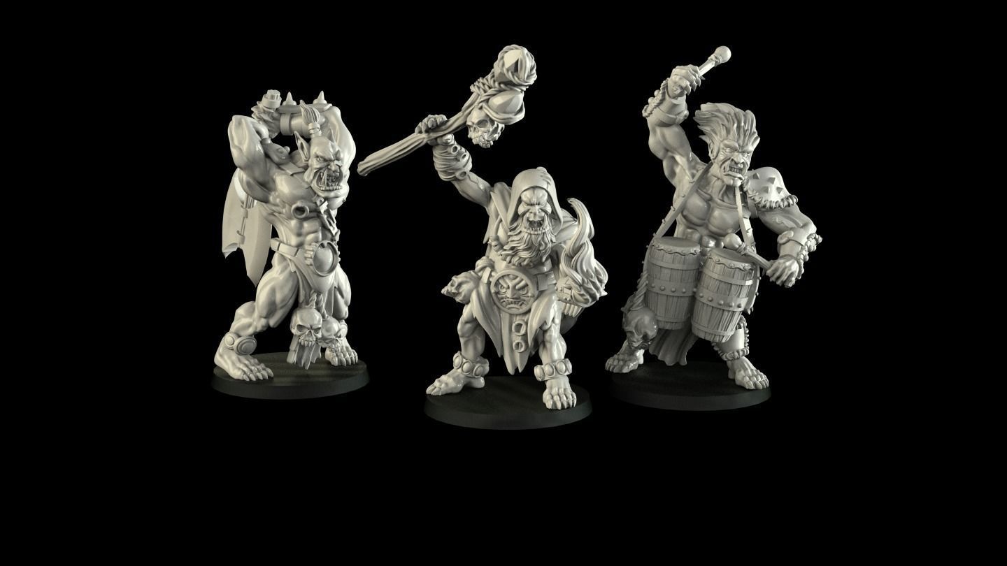 half-orc half - cross zombies 3D print model_1