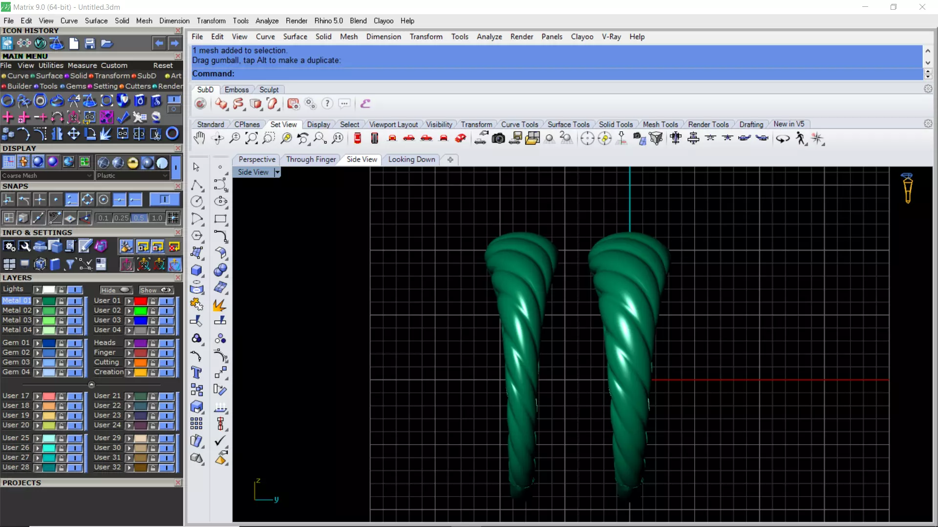 ring gold 3D print model_0