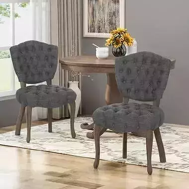 Fairfield Tufted Velvet Side Chair 3D model