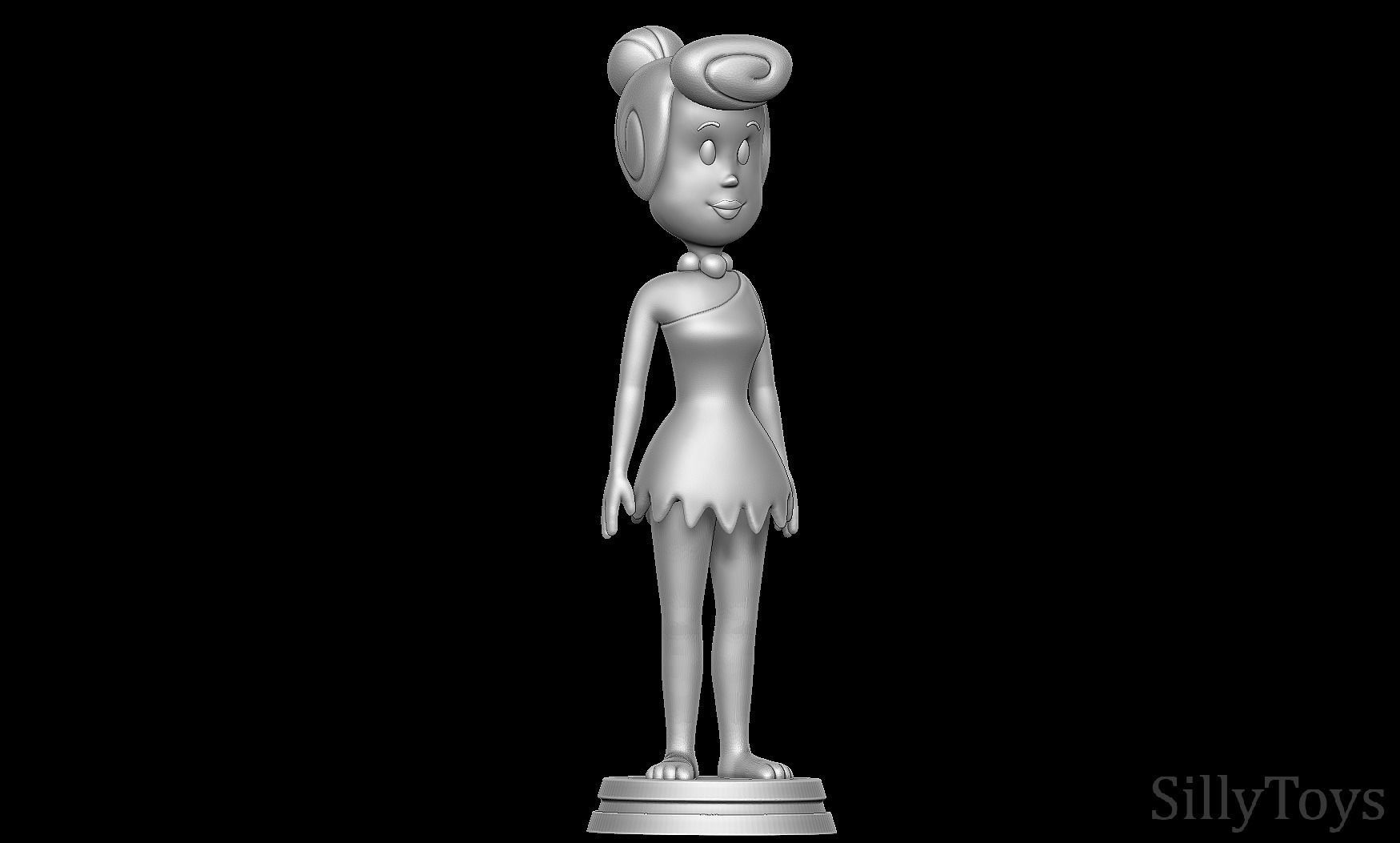 Wilma Flintstone - The Flintstones 3D print model_7