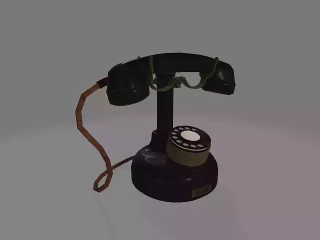 Antique Table Dial-Style Telephone