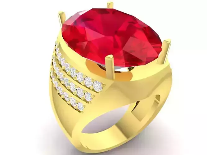 korea oval diamond women ring 3506