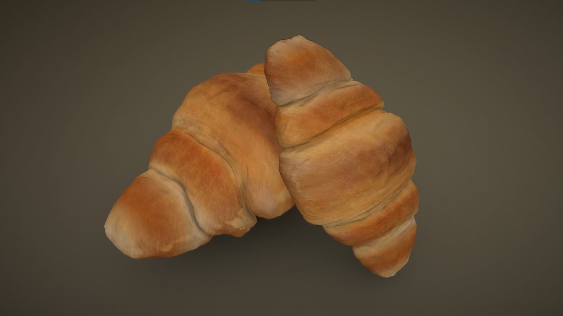 Crispy Crossaint Free 3D model_1
