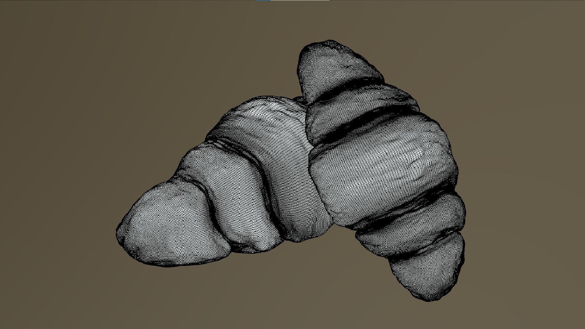 Crispy Crossaint Free 3D model_6