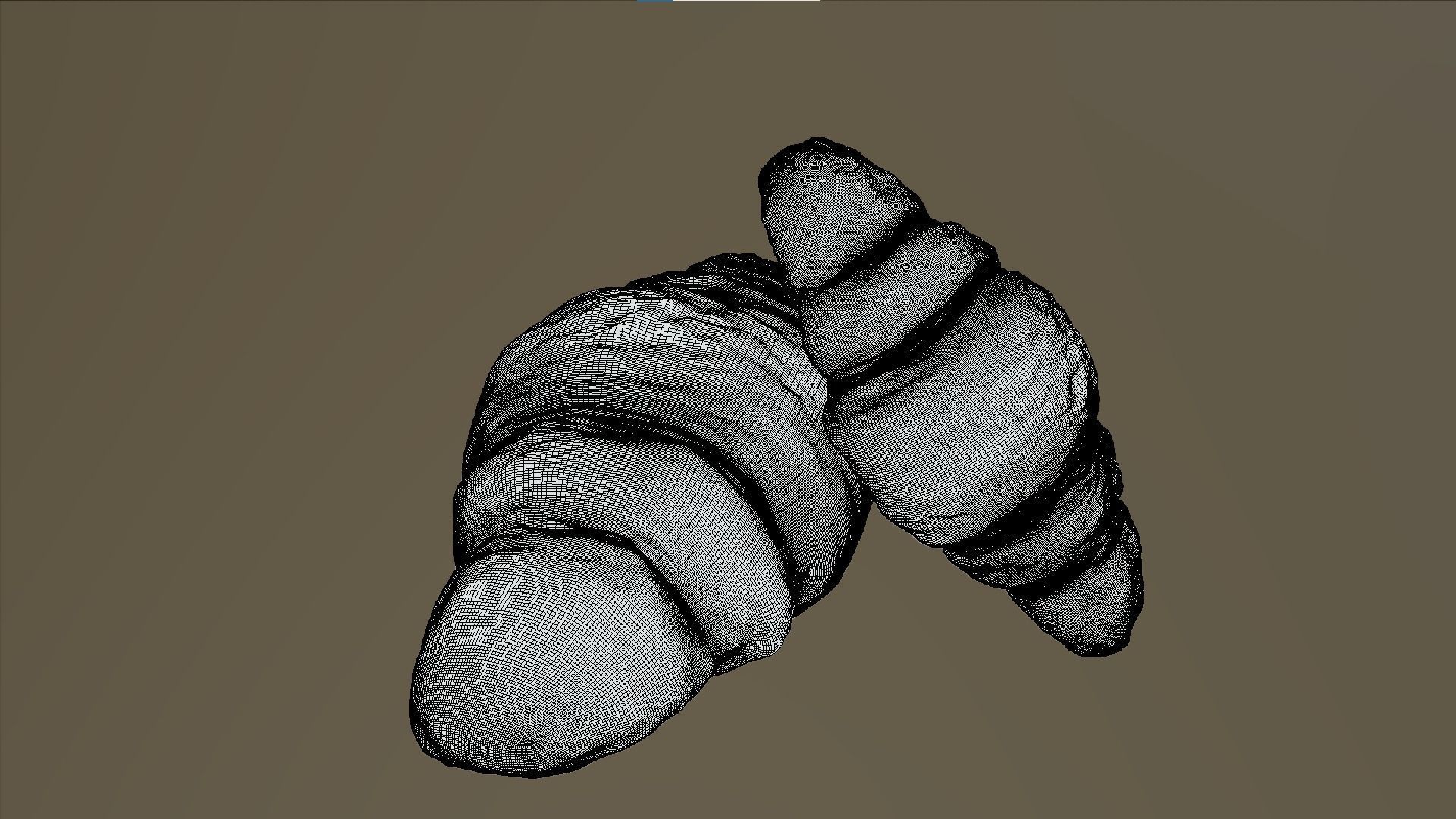 Crispy Crossaint Free 3D model_12