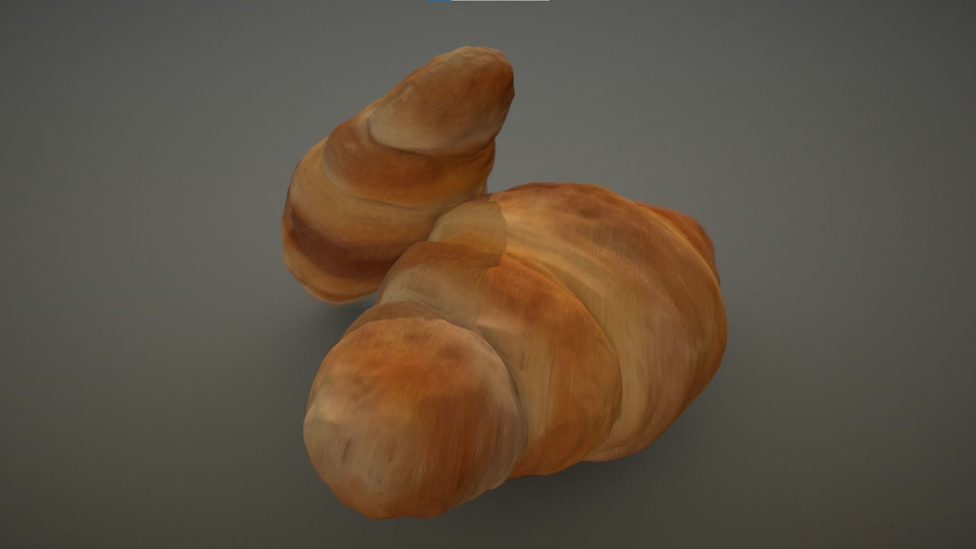 Crispy Crossaint Free 3D model_2