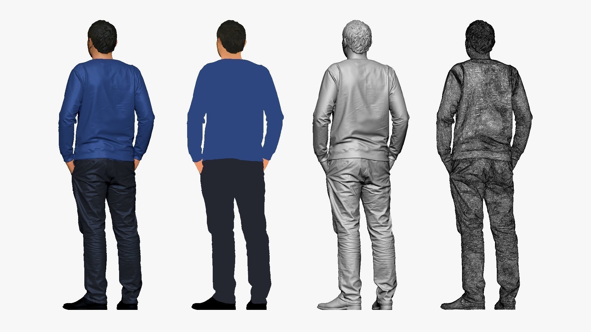 001165 man with hobo beard hand in pockets 3D model_2