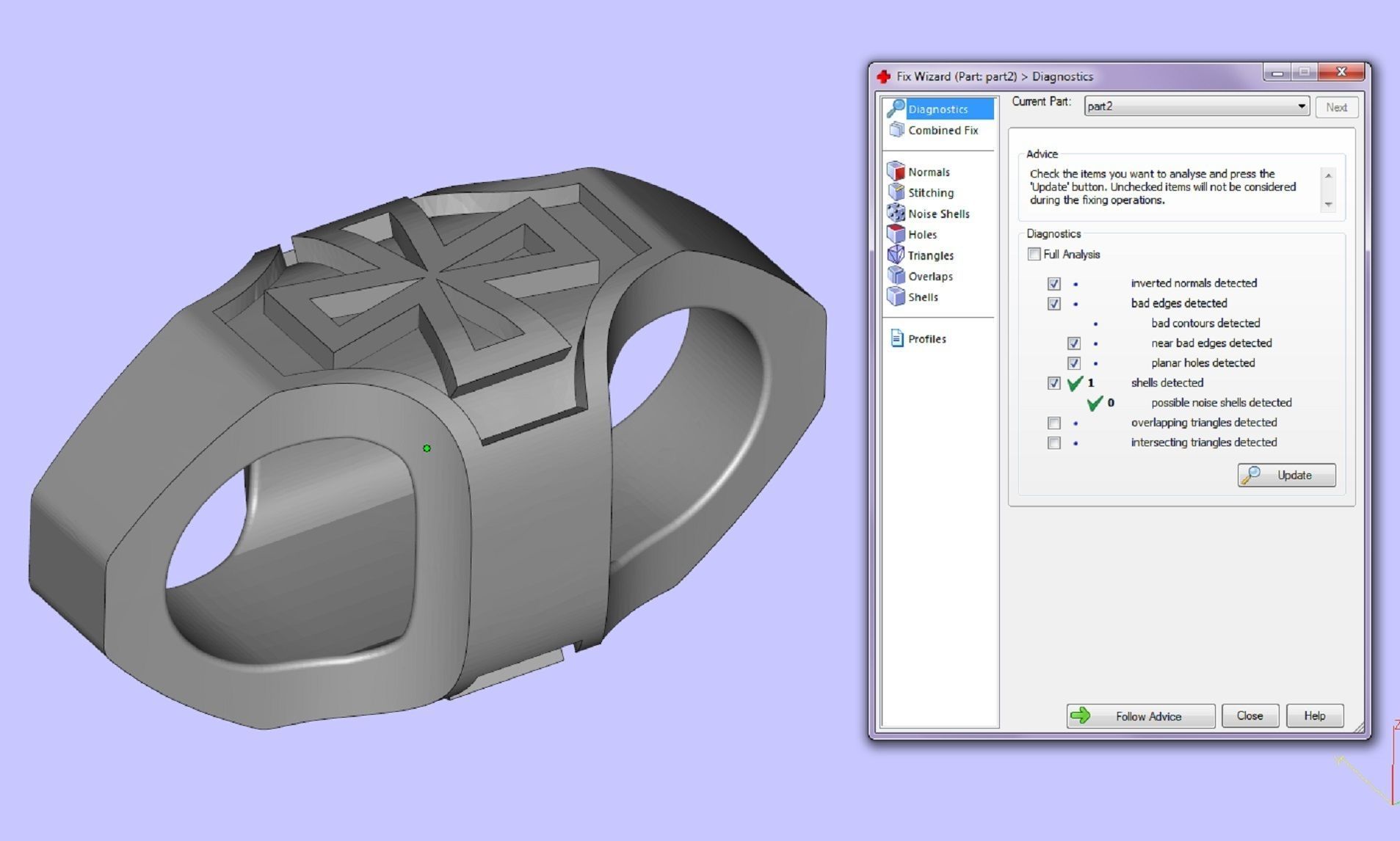 beautiful chain or bracelet royal lily and maltese cross 3D print model_5