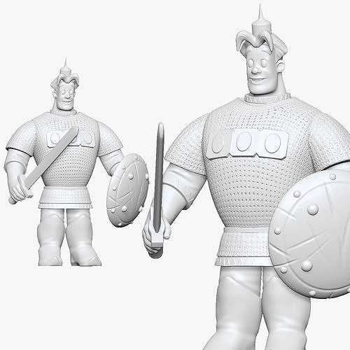 001171 cartoon alyosha popovich bogatyr 3d print ready 3D print model