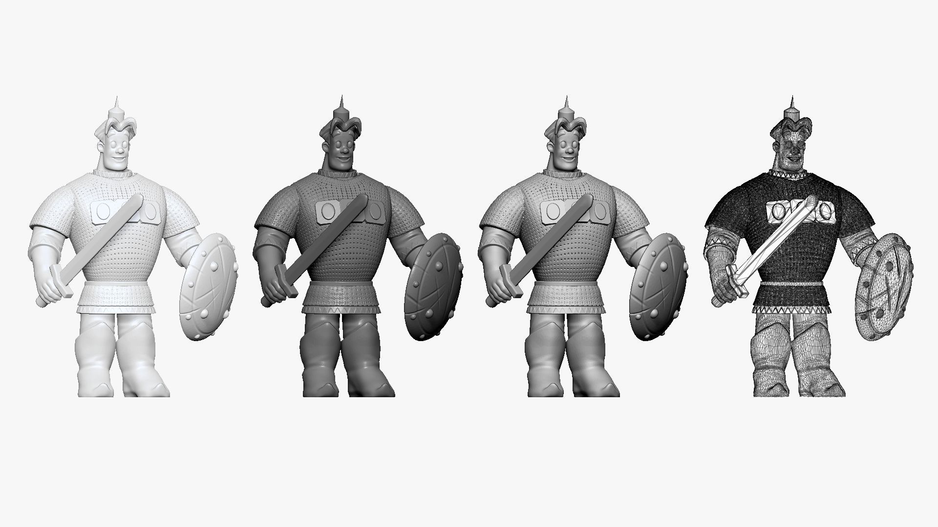 001171 cartoon alyosha popovich bogatyr 3d print ready 3D print model_2