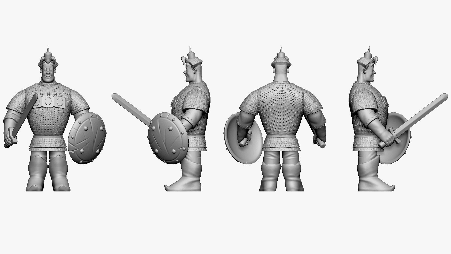 001171 cartoon alyosha popovich bogatyr 3d print ready 3D print model_4