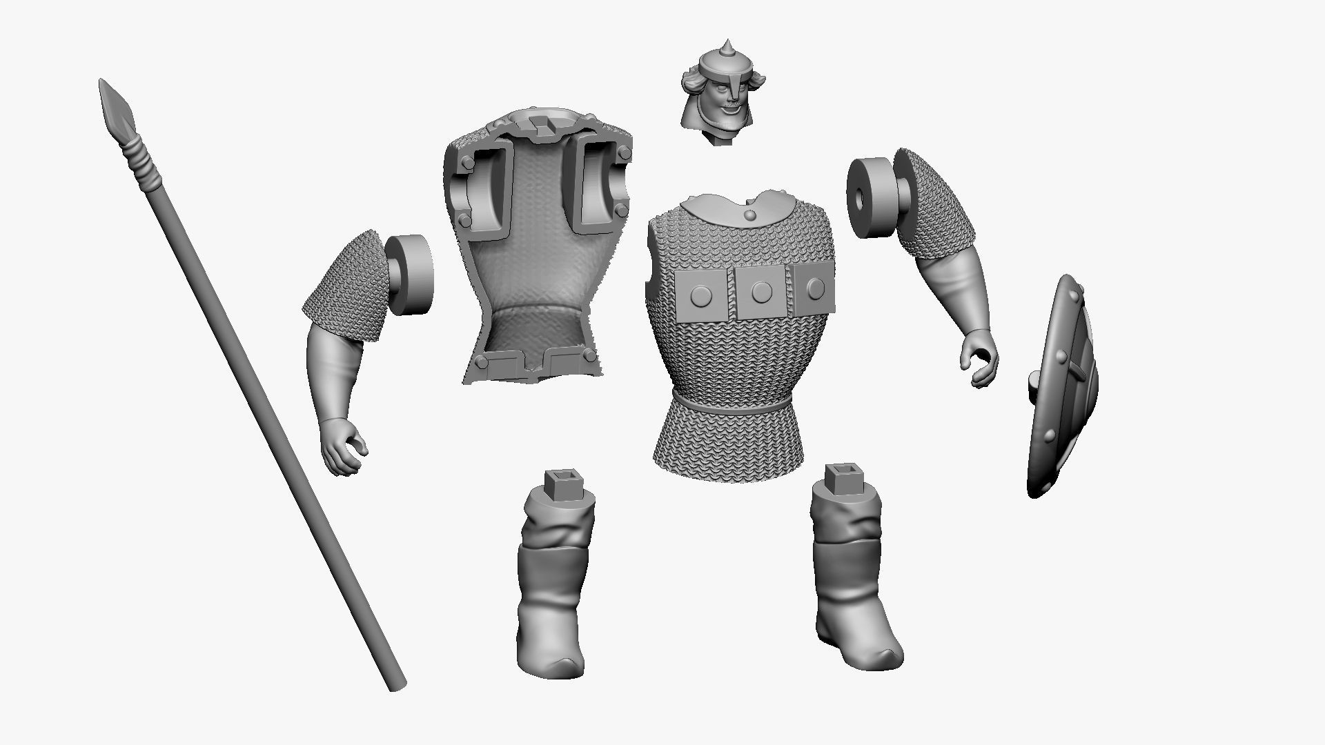 001172 cartoon dobrinya nikitich bogatyr 3d print ready 3D print model_1