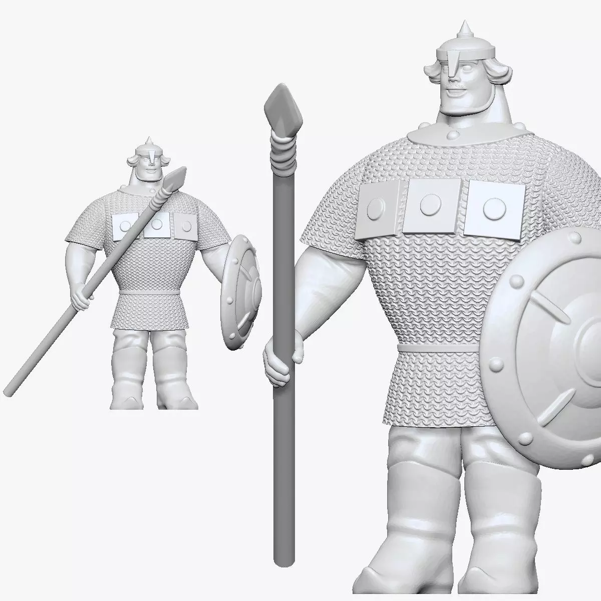 001172 cartoon dobrinya nikitich bogatyr 3d print ready 3D print model_0