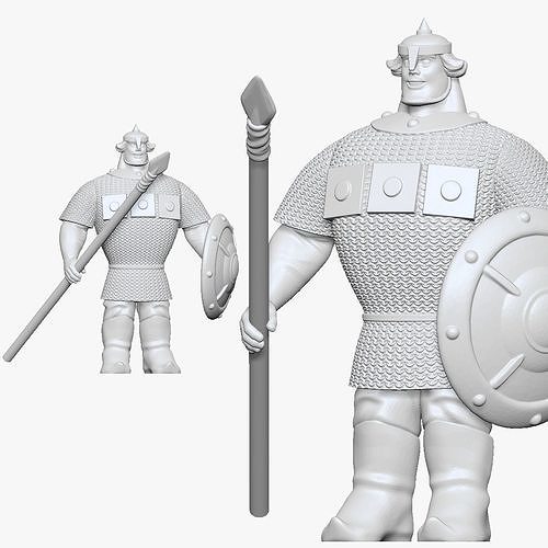 001172 cartoon dobrinya nikitich bogatyr 3d print ready 3D print model