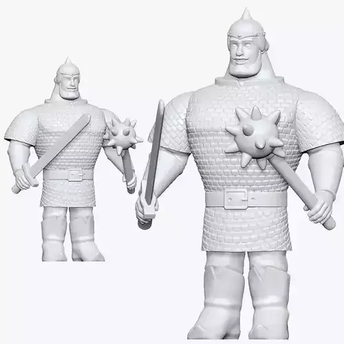 001173 cartoon ilya muromets bogatyr 3d print ready