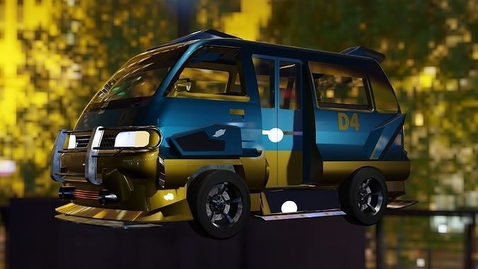 Angkot Futuristic 3D model