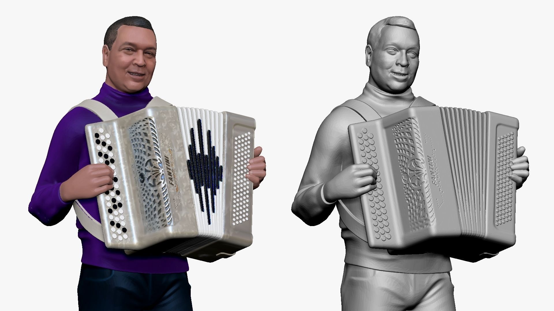 001191 man in purple tshirt and bayan in hands 3dp 3D print model_5