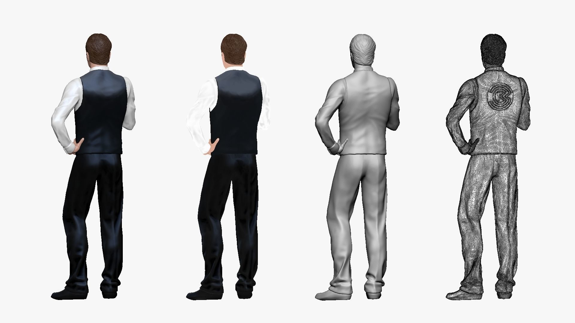 001192 billiard player 3D model_2