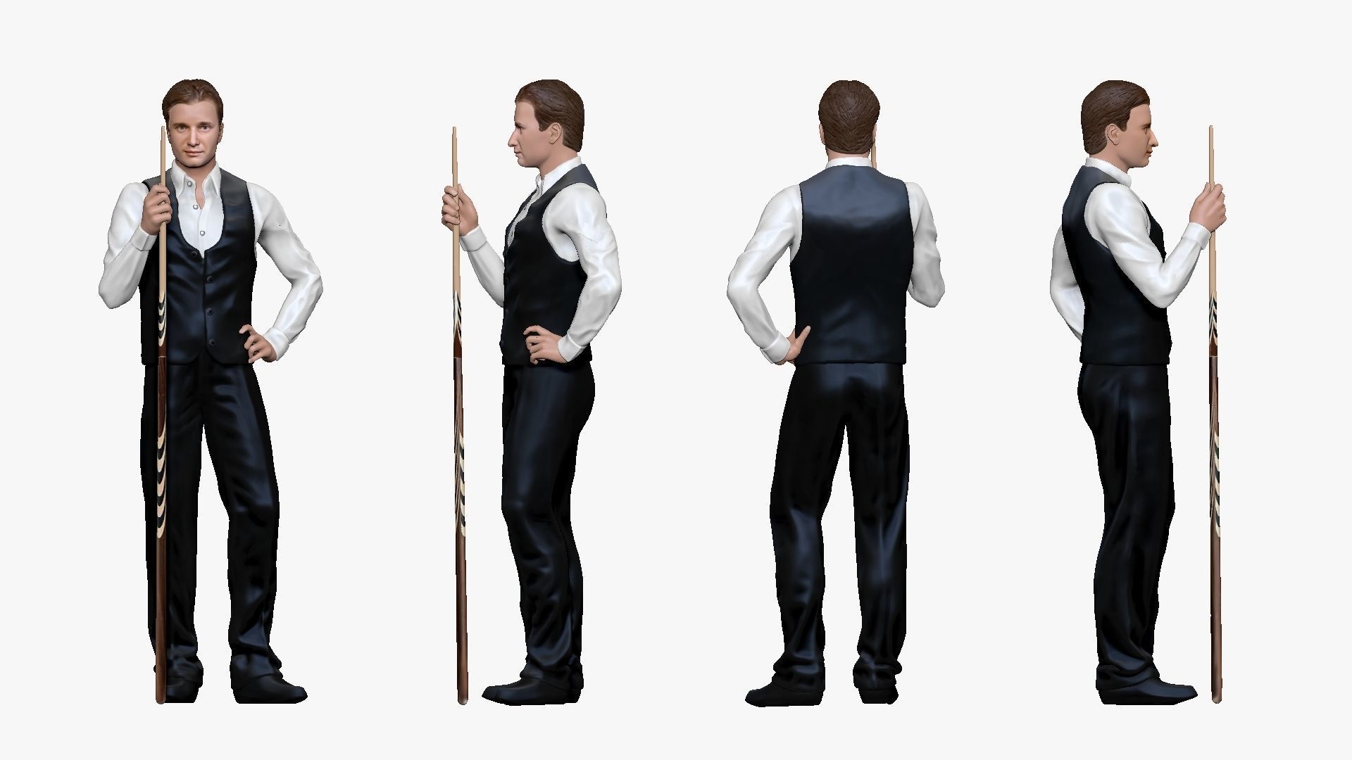 001192 billiard player 3D model_3