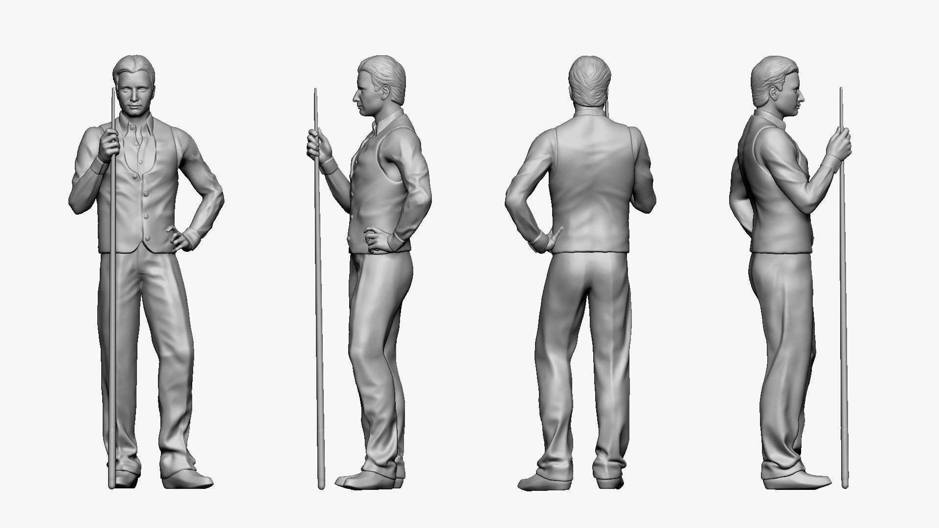 001192 billiard player 3D model_4