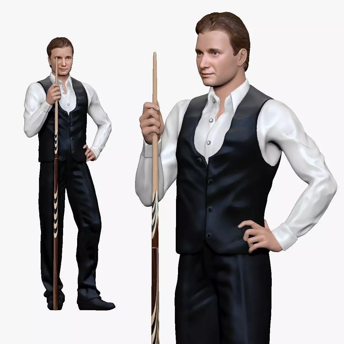 001192 billiard player 3D model_0