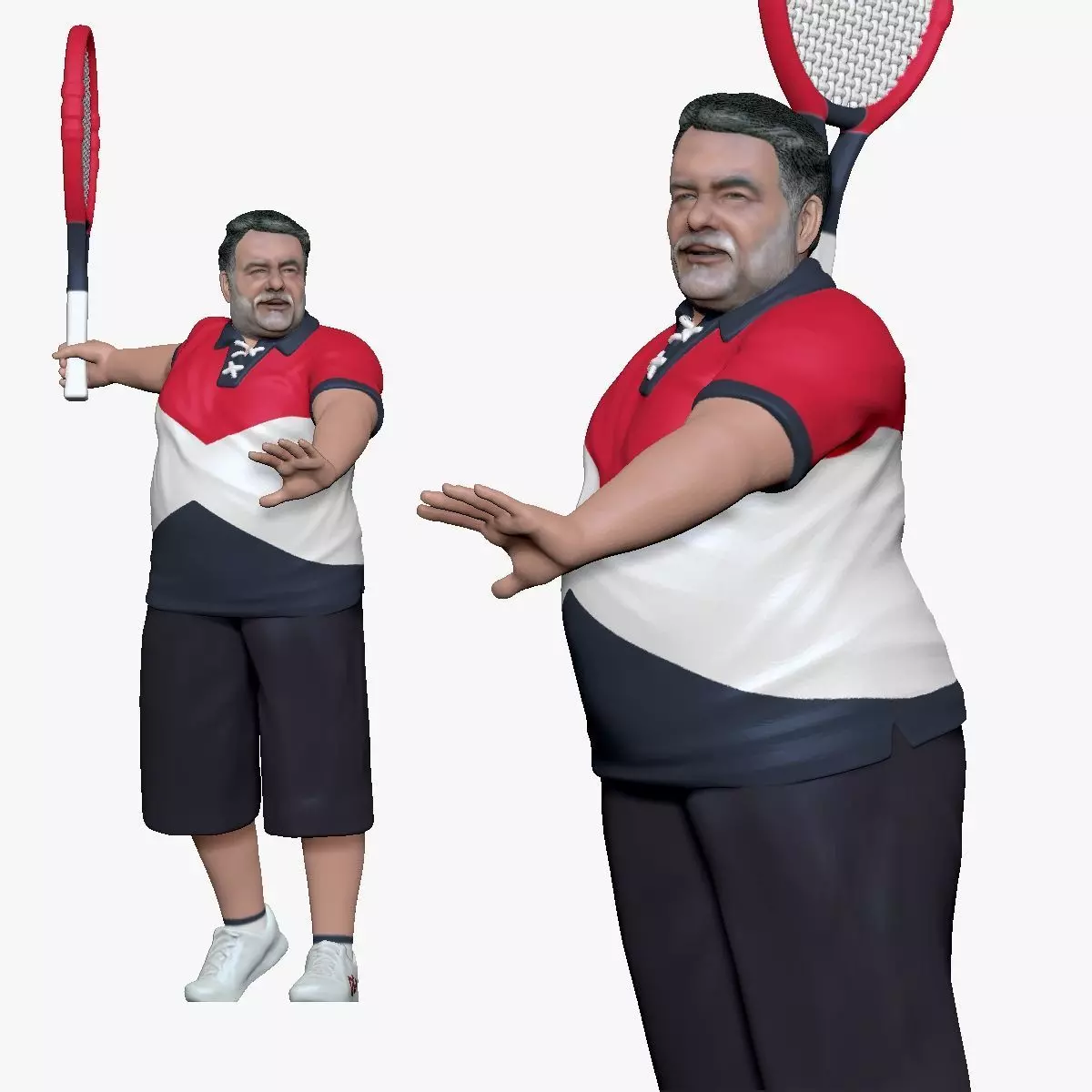 001197 happy old tennis man 3D model_0