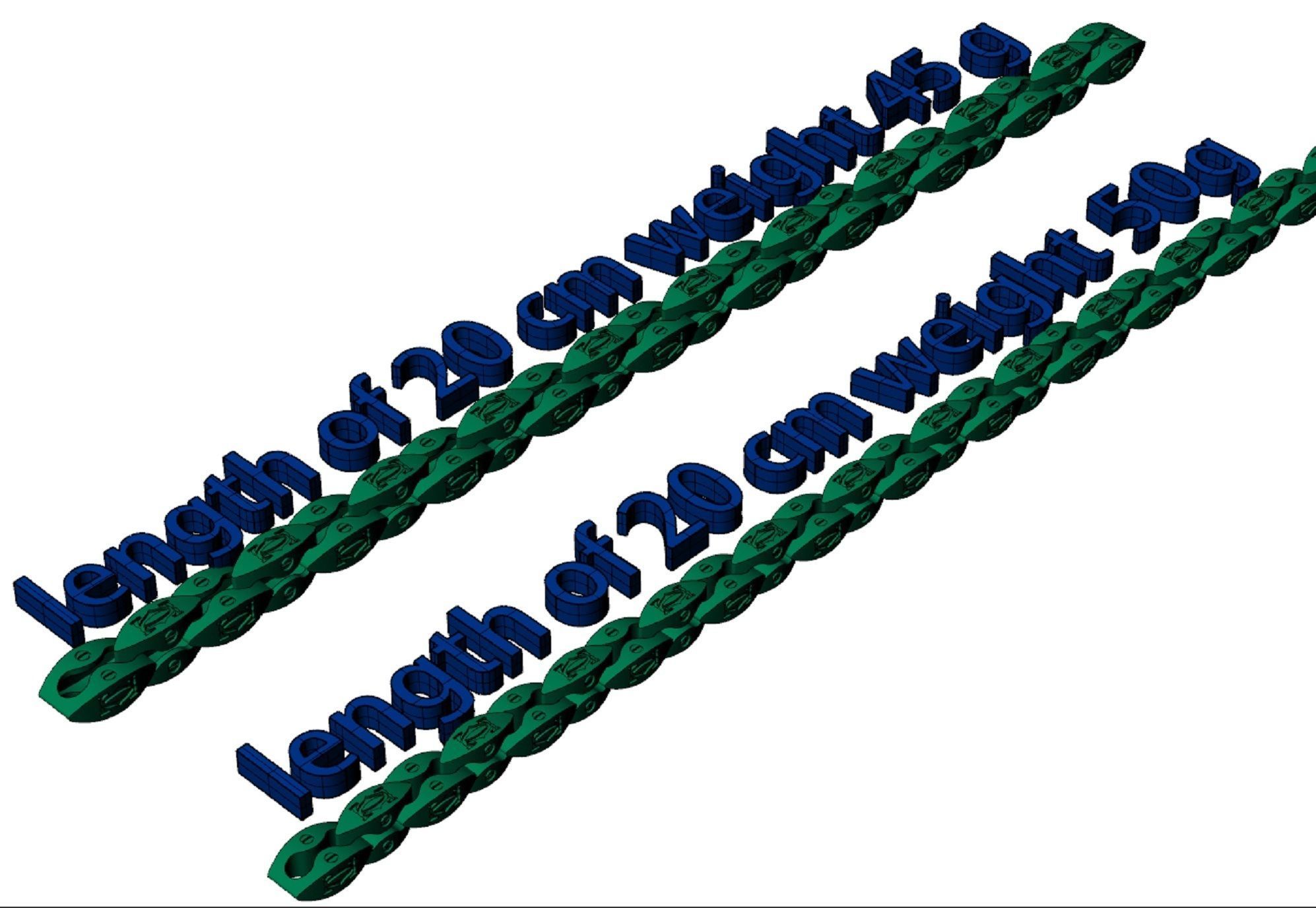 beautiful chain or bracelet  two options 3D print model_6