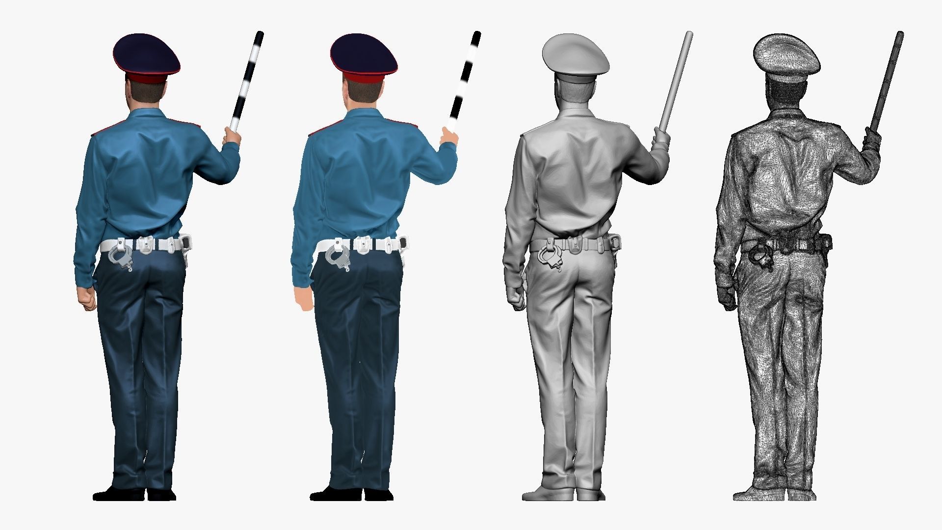 001202 man in militsioner uniform 3dp 3D print model_2