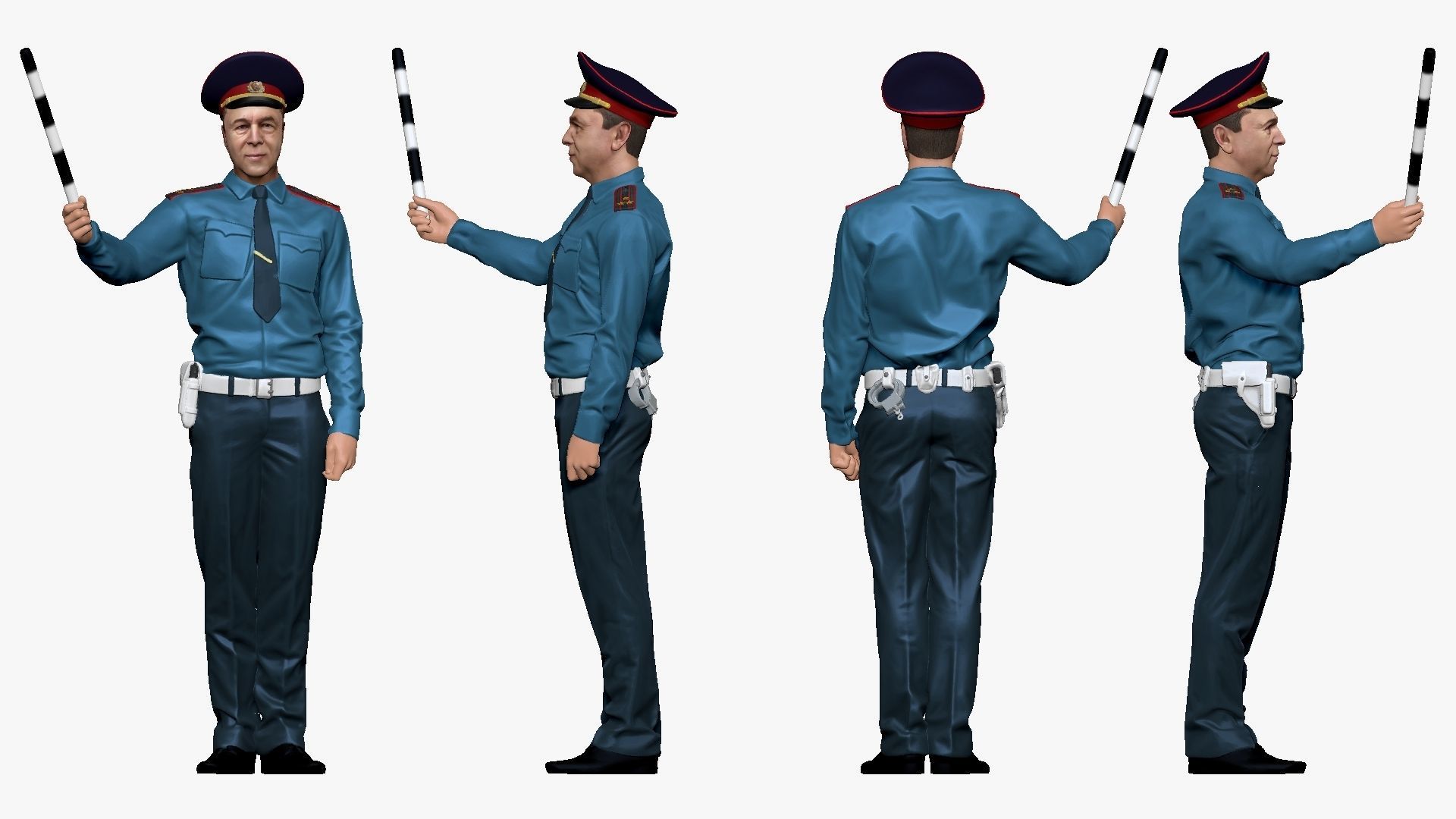 001202 man in militsioner uniform 3dp 3D print model_3