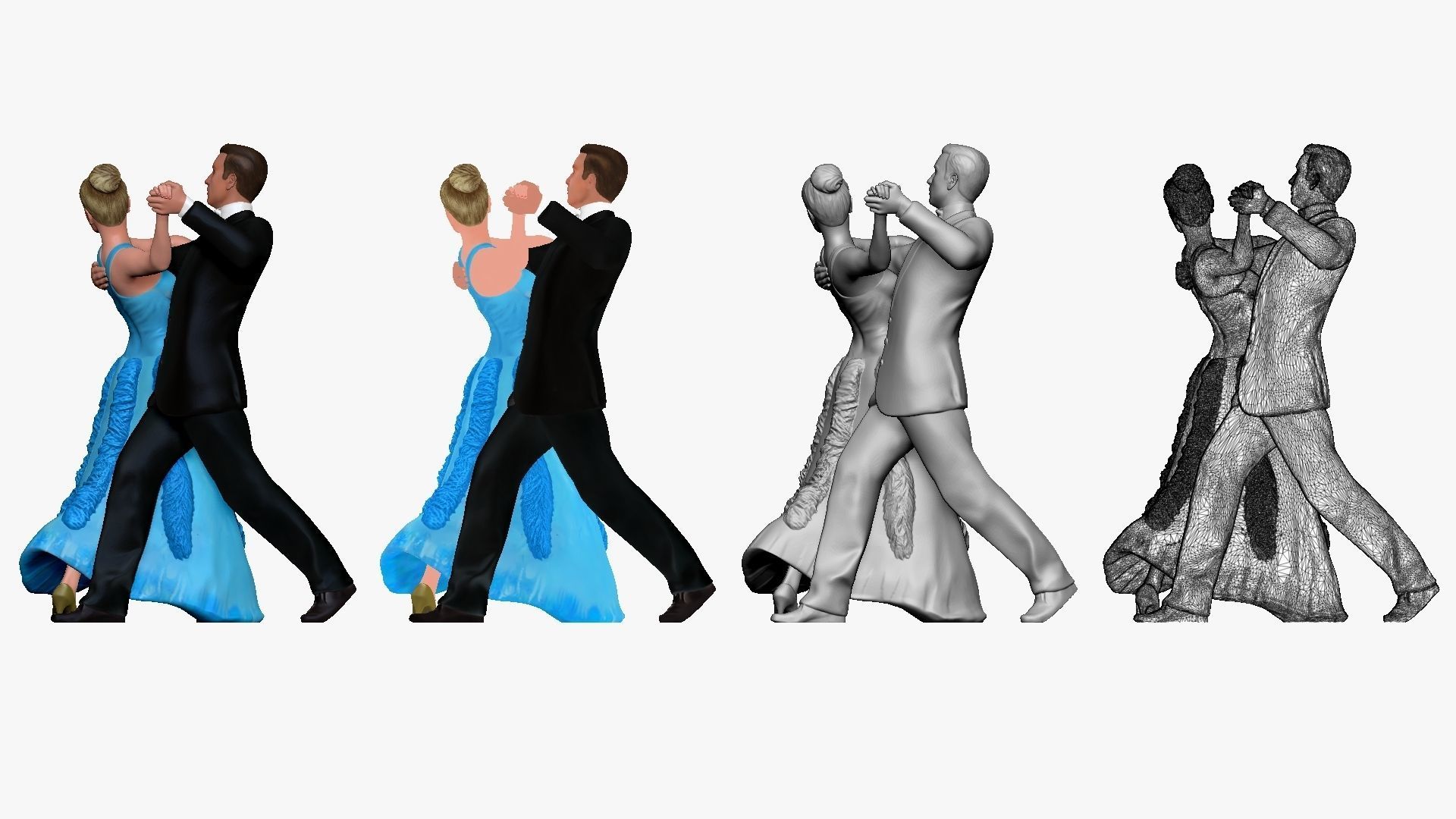 001205 man in suit and woman in blue dress dancing 3D model_2