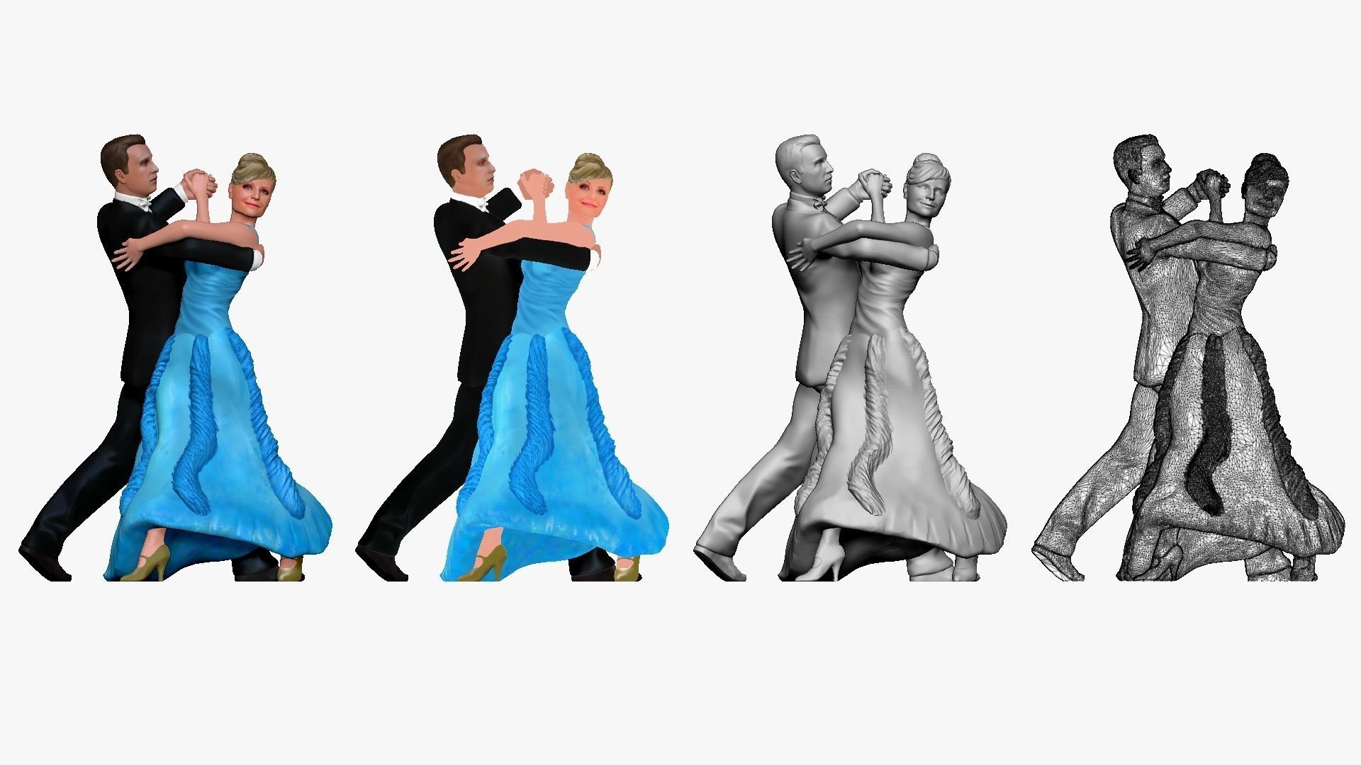001205 man in suit and woman in blue dress dancing 3D model_1